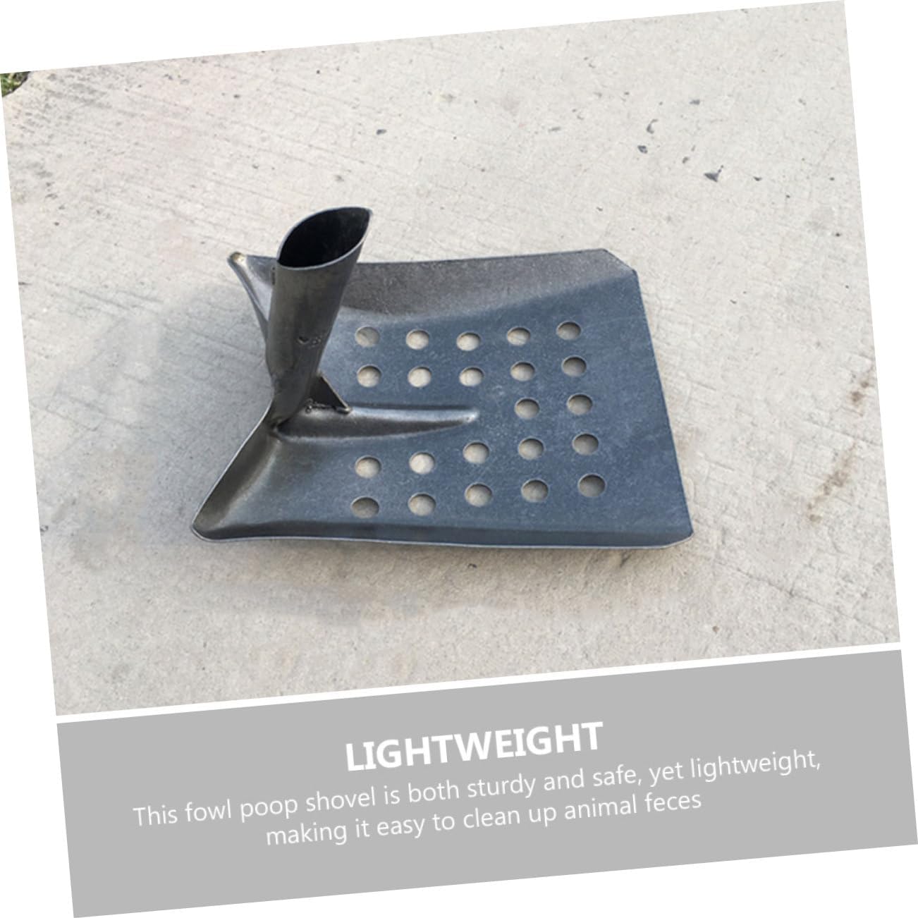 Kisangel Poultry Cleaning Shovel Heavy Duty Dung Scraper Tool for Efficient Excrement Removal for Farm Use Cleaning Shovel for Care