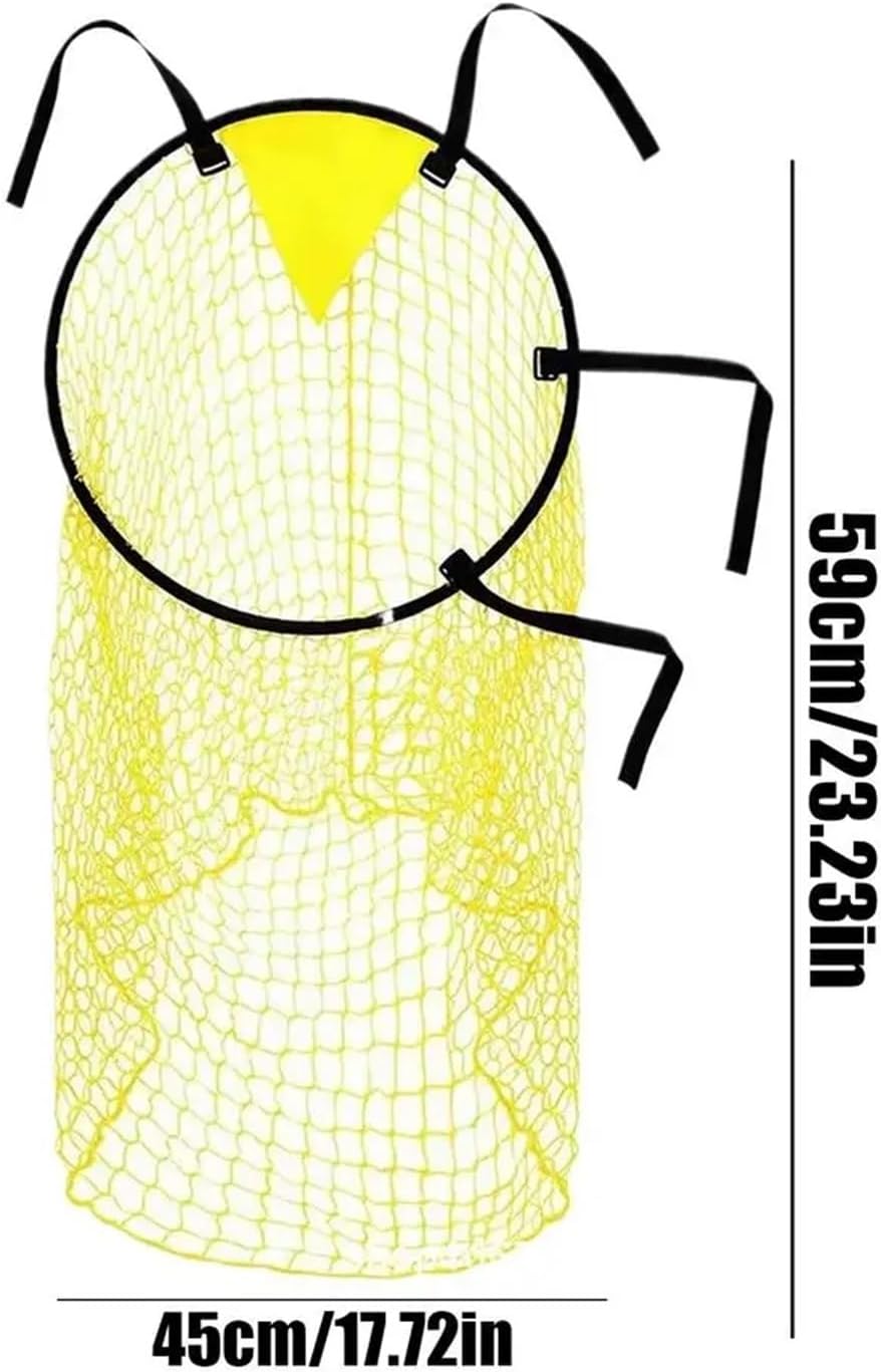 Elastic Kids Soccer Net Anti-Tangling Training Goal Easy Setup Football Post for Teens, Practice in Garden & Backyard