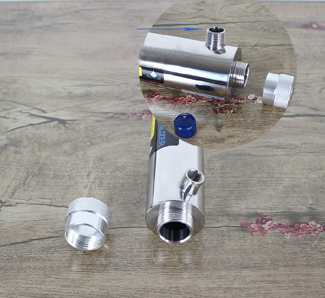 Desinfectante UV de acero inoxidable para 55 W 12 GPM