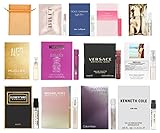12 Women's Perfume Fragrance Samples with Organza Bag (As Pictured), 0.05 Fl Oz (Pack of 12)