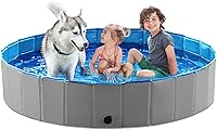 Vista 28 de Jasonwell Piscina Plegable para Baño de Perros y Mascotas, Piscina Colapsible para Perros y Mascotas, Tina de Baño, Piscina Infantil, Piscina