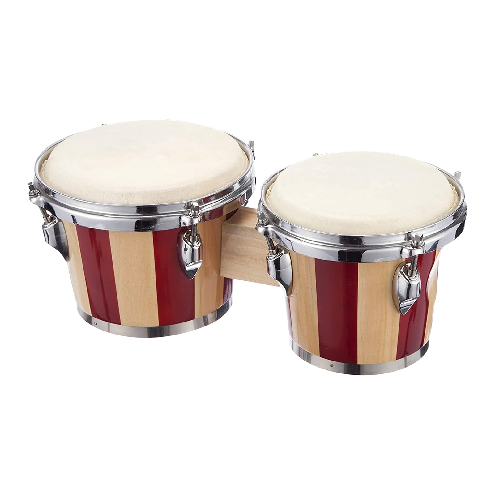 Bongo Pour Instrument de Musique à Percussion Éducatif en Bois | Set de tambours à main pour adultes , adultes, seniors, débutants, étudiants, pratique rythmique éducative