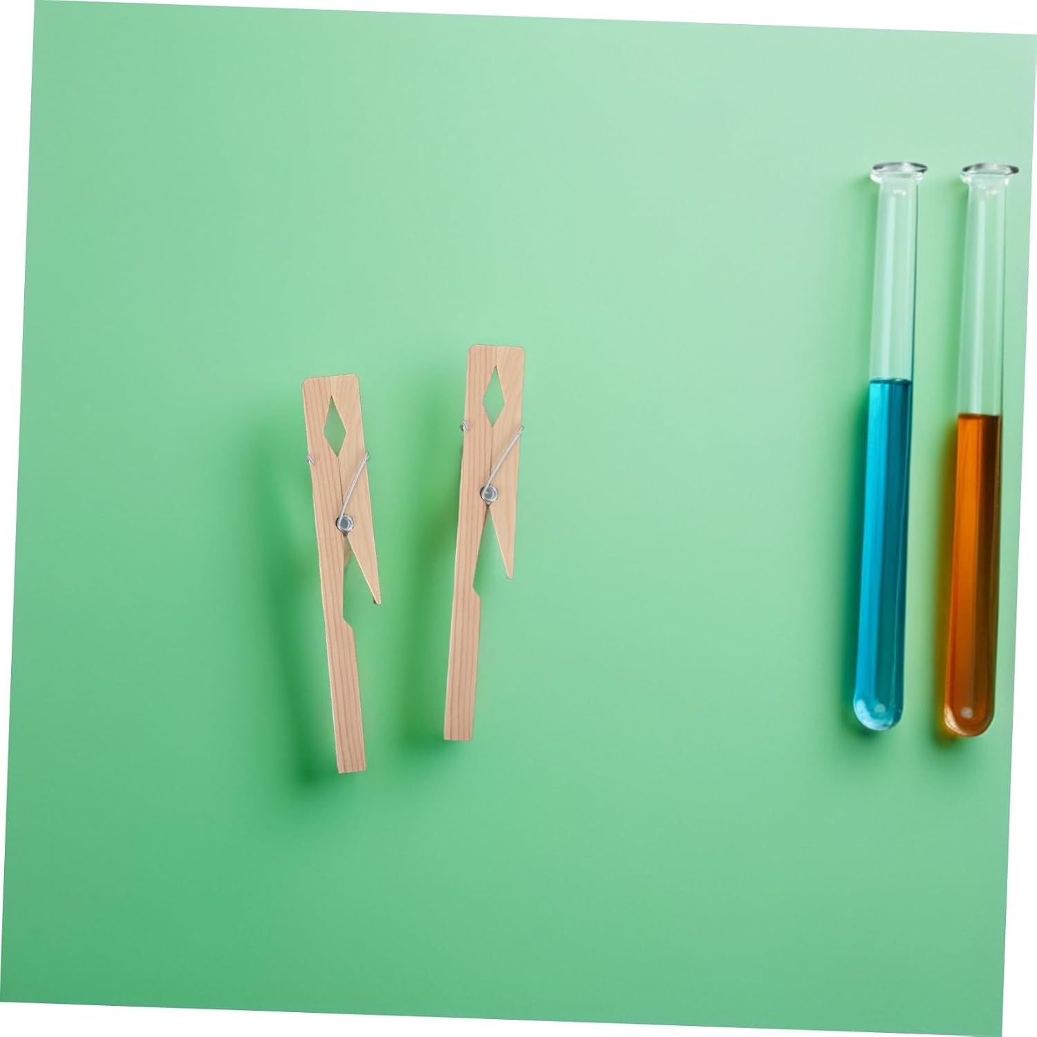 Baluue 10pcs Wooden Test Tube Clamps Laboratory Support Clamps Lab Stand for Chemical Experiments High School College Lab Tube Holder Clips