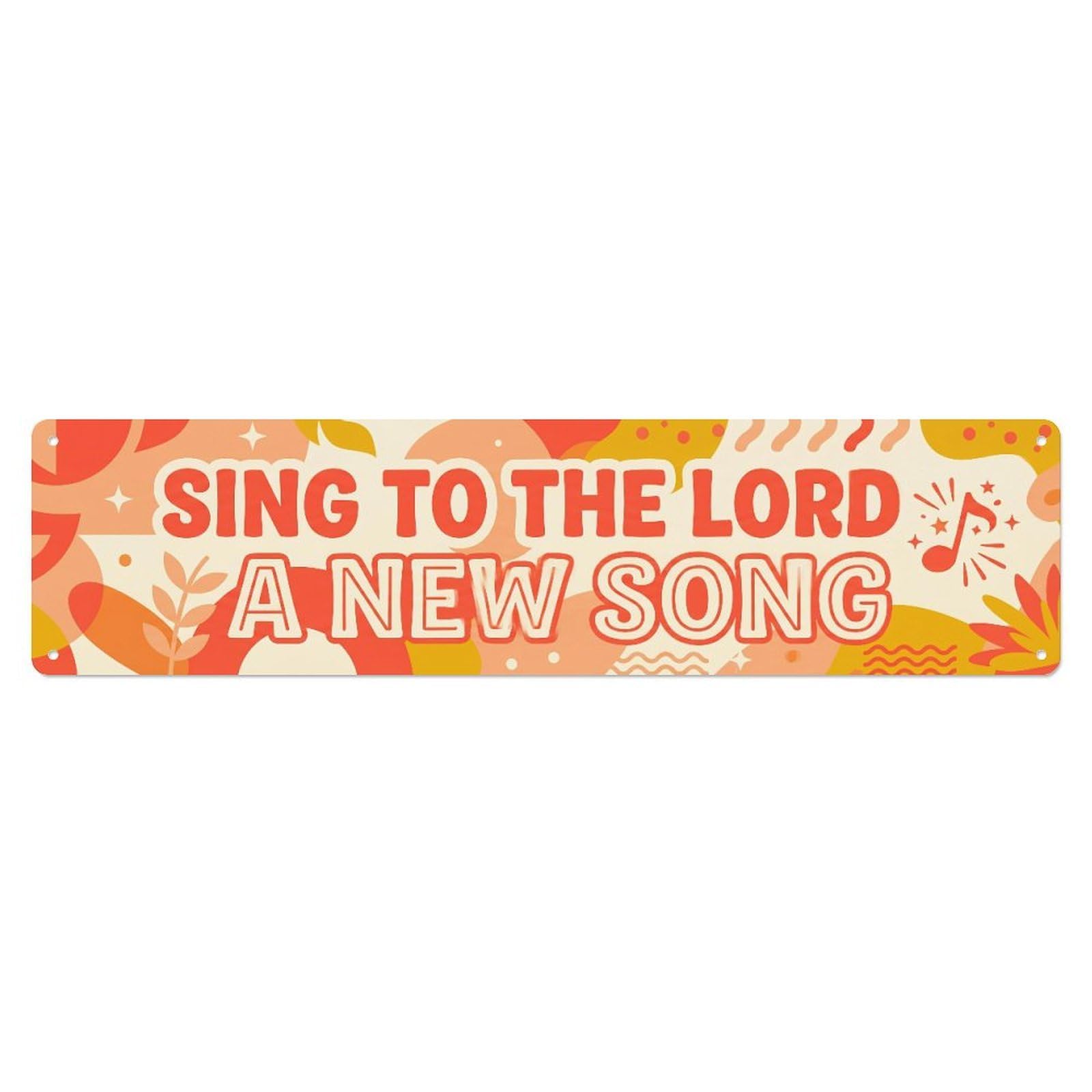 Fyrn Style Sing Joyful Song Worship Positive Quote Metal Tin Sign