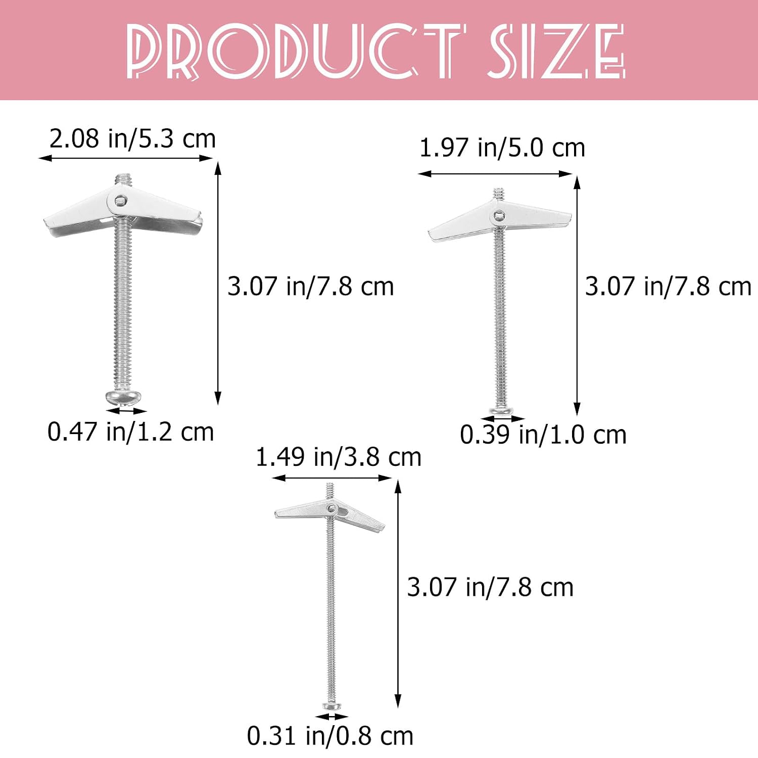 18pcs Hollow Door Anchor Wall Anchor Set with Threaded Insert