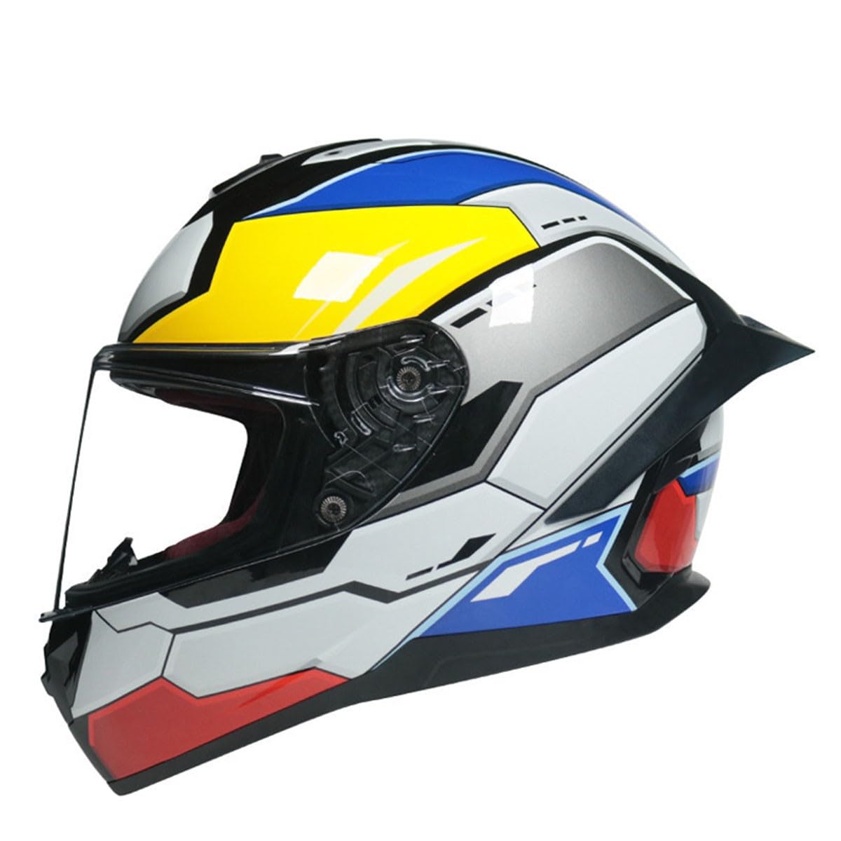 Motorradhelm Erwachsene Integralhelm Mit Sonnenblende Motorrad Vollvisierhelm Schutzhelm ECEDOT-Zertifizierung Modulare Helm Scooter Vollvisierhelm Für Frauen Männer