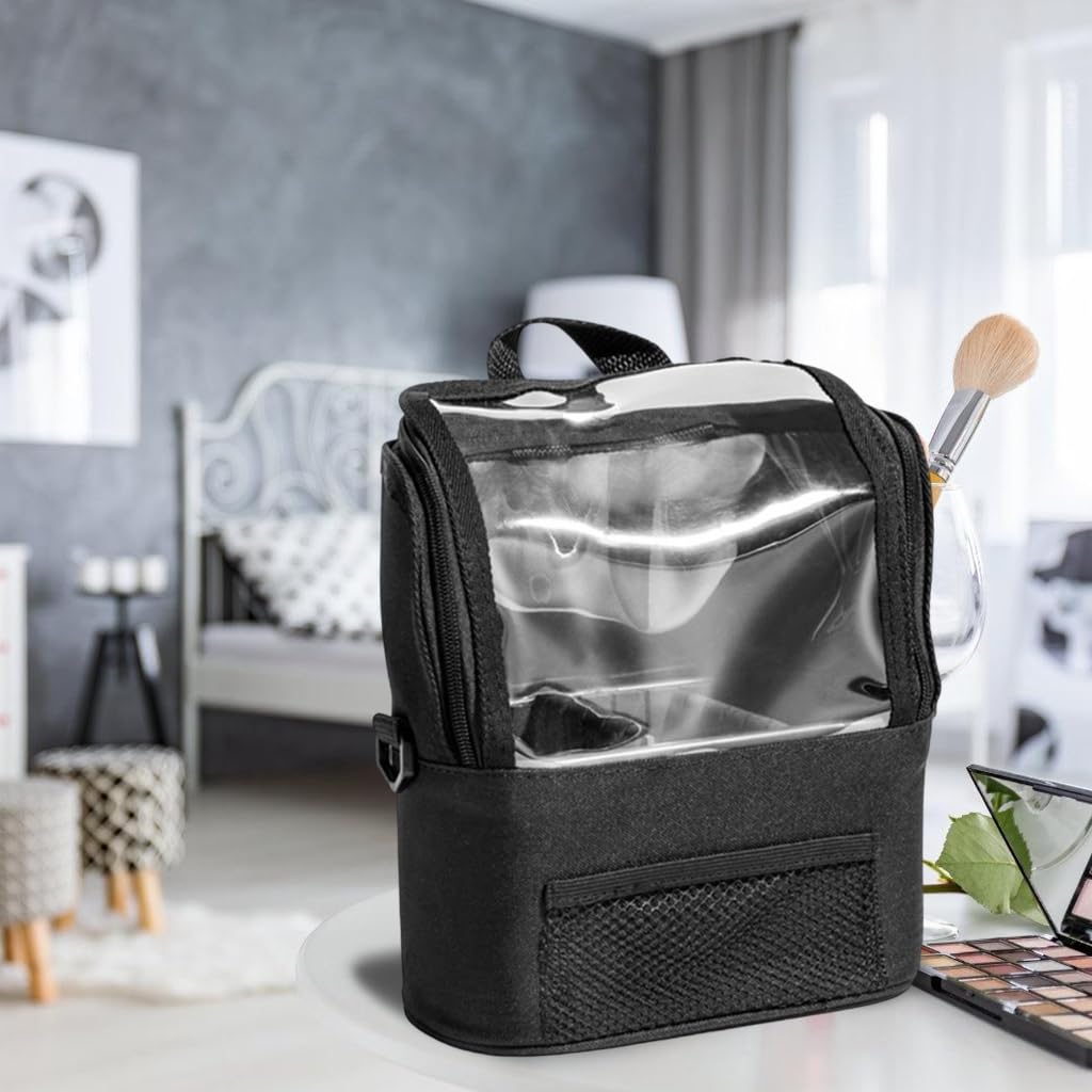 Estuche para brochas de maquillaje, soporte transparente para brochas de maquillaje, organizador de brochas de maquillaje