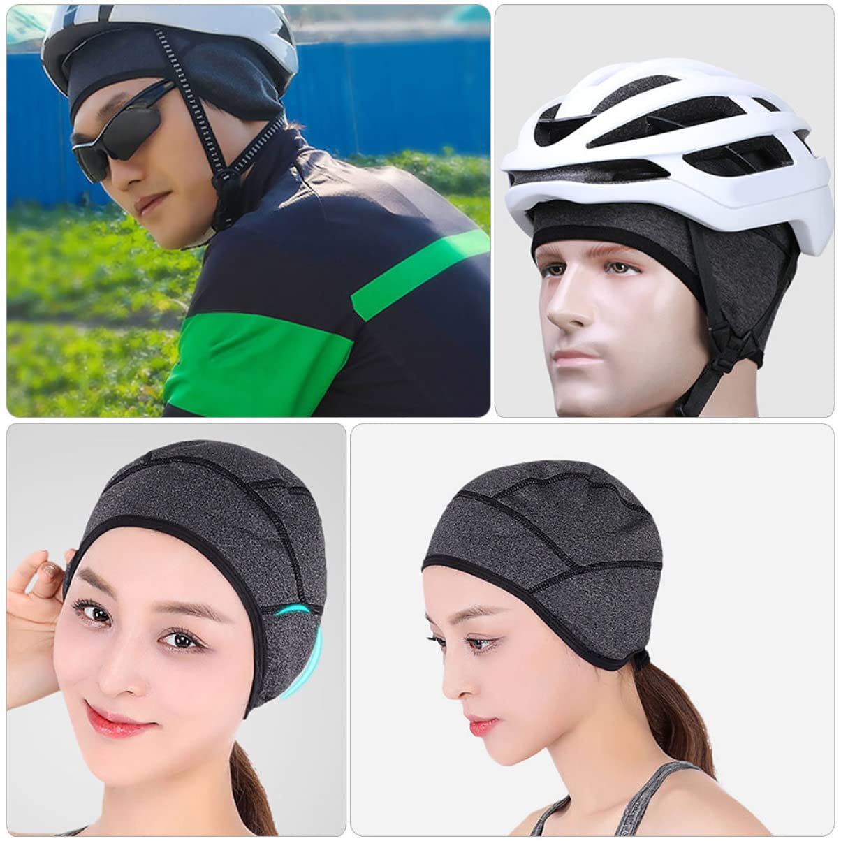 CALLARON Thermogefütterte Mütze Schutzhelm Kopf Fahrrad Herrenhelme Wandmontage Rennrad Innenfutter Für Innenfutter Für Outdoor Fahrten Inneres Polarfleece