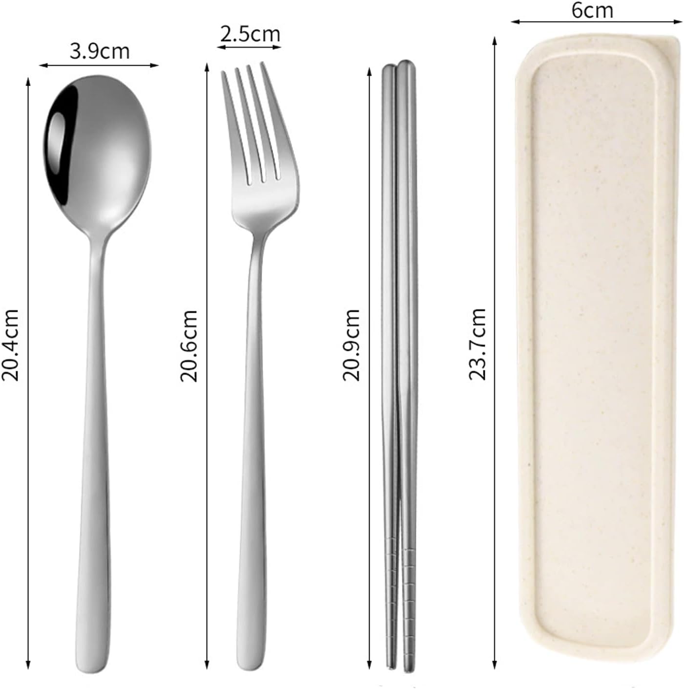 Lightweight Metal Cutlery Reusable Cutlery Set Suitable for Outdoor and Family Gatherings or Daily Use Stainless Steel Camping Utensils
