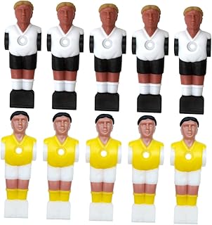BESPORTBLE 10 Pçs Máquina De Futebol Boneca De Futebol De Mesa Masculino Jogador De Futebol De Mesa Jogadores De Reposição Mini Acessórios Mini Bola De Futebol Mini Estatuetas Figuras De