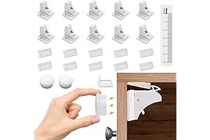 Roving Cove Magnetic Cabinet Locks for Childproofing | Safety Proofing Adhesive Backing...