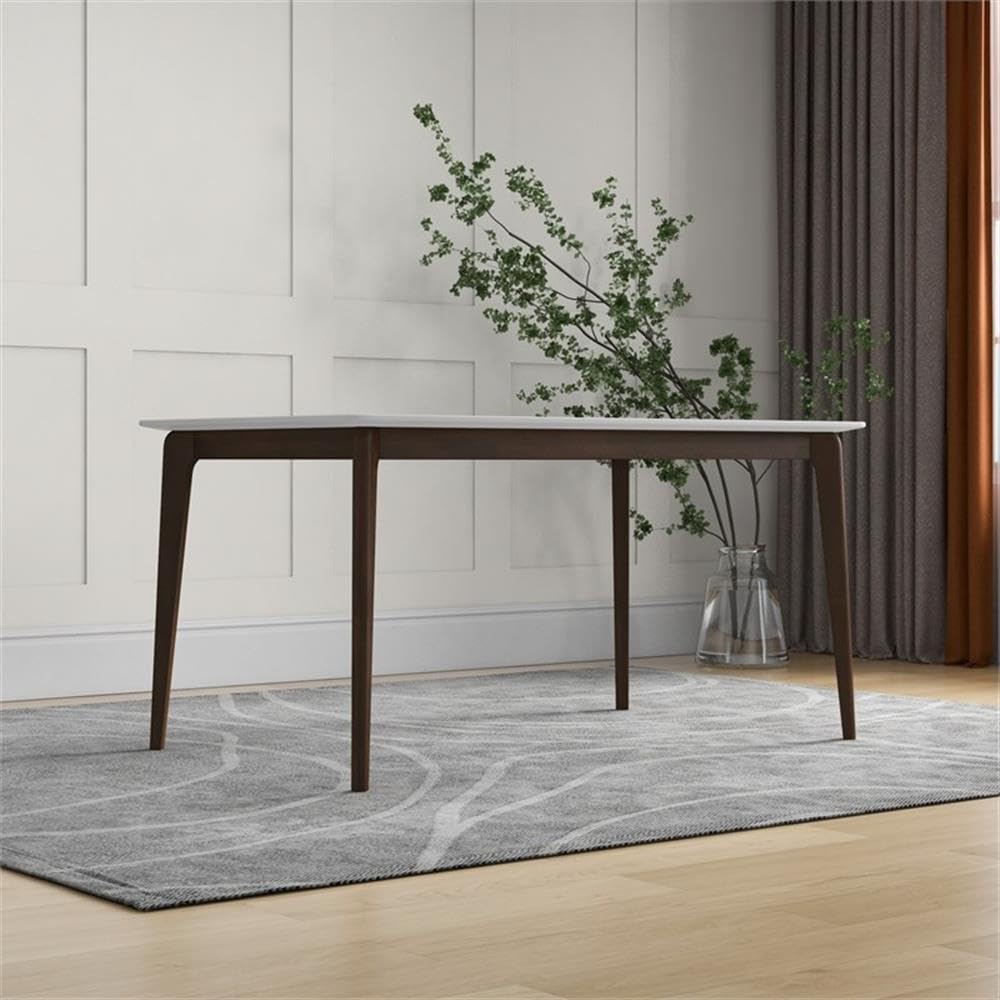 Amazon.com - Sella Modern Solid Wood Walnut White Top