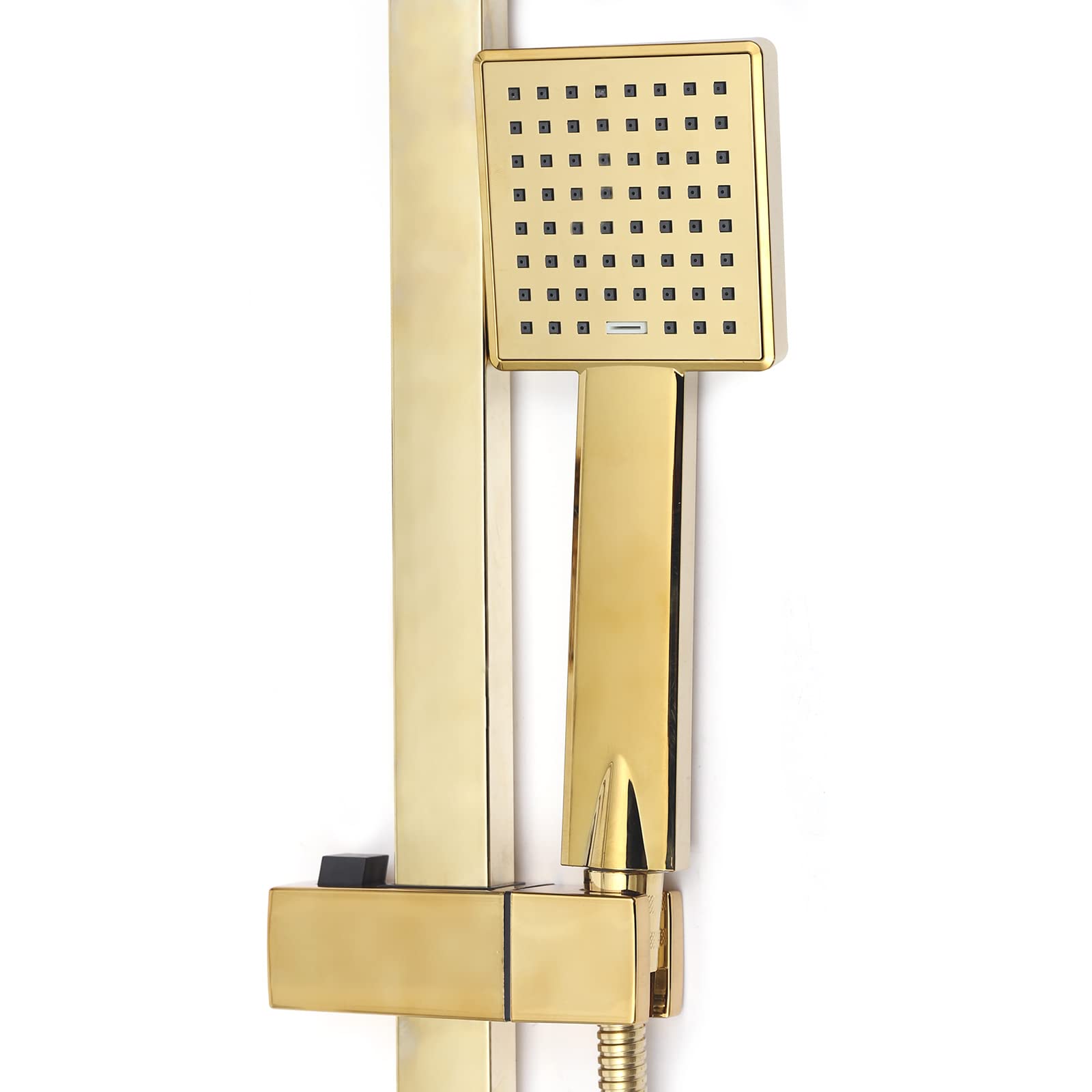 4 Funktionen Dusch Set Antik Regendusche Duschsystem Wannen Armatur HöHenverstellbar Handbrause Mischbatterie Dusche Gesetzt Wand Haengen Bad Wasserhahn Mischer Mit Kopfbrause Modern Gold