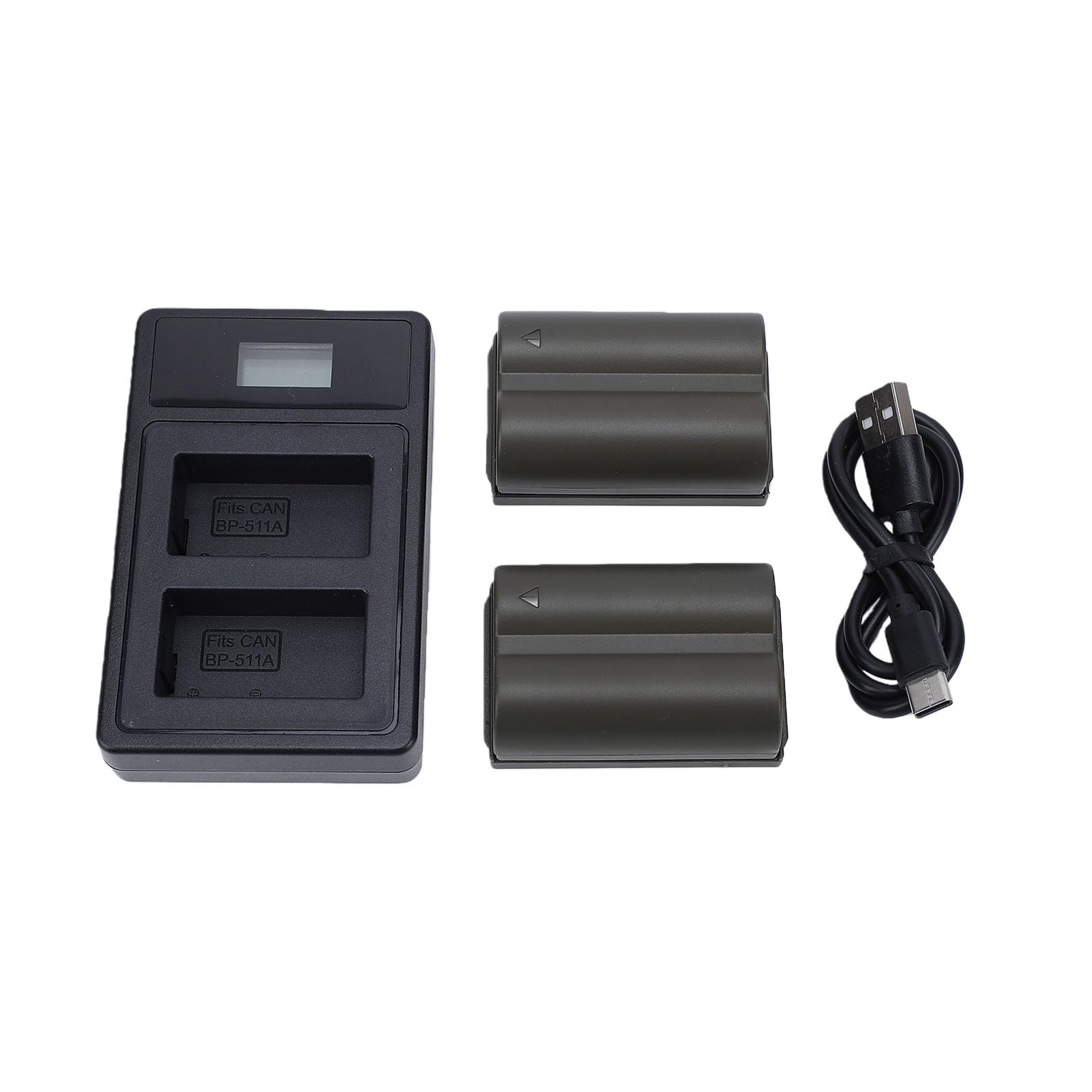 Matybobe Batería de Cámara 2800mAh, Cargador Doble, Recargable de Litio,