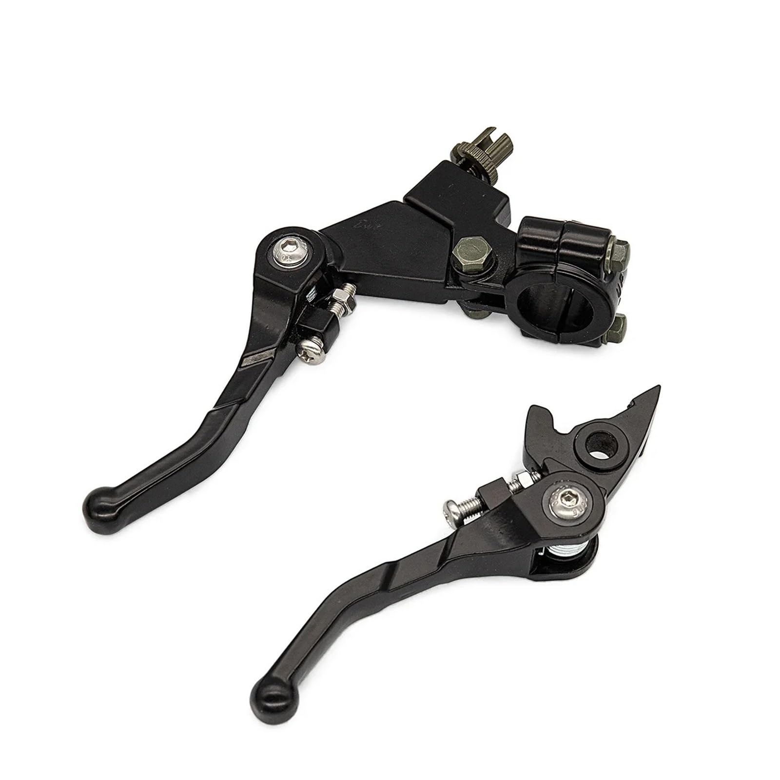 WFSOWXDM Motorcycle Levers Brake Clutch Handle Lever 1Set Folding Brake Clutch Lever Set for Motorcycle Pit Dirt Bike 50cc10cc125cc140cc160cc 200cc Pro Xmotos BSE KAYO