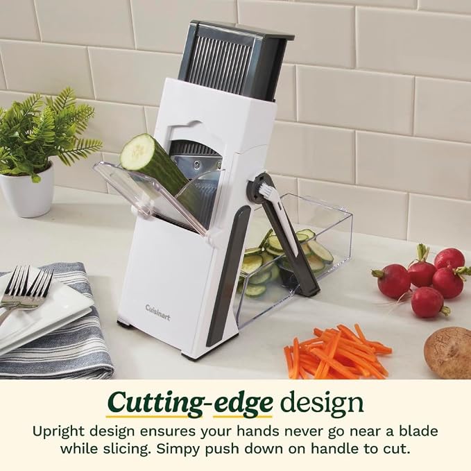 Mandolina Cuisinart PrecisionSlice de plástico blanca miniatura 5