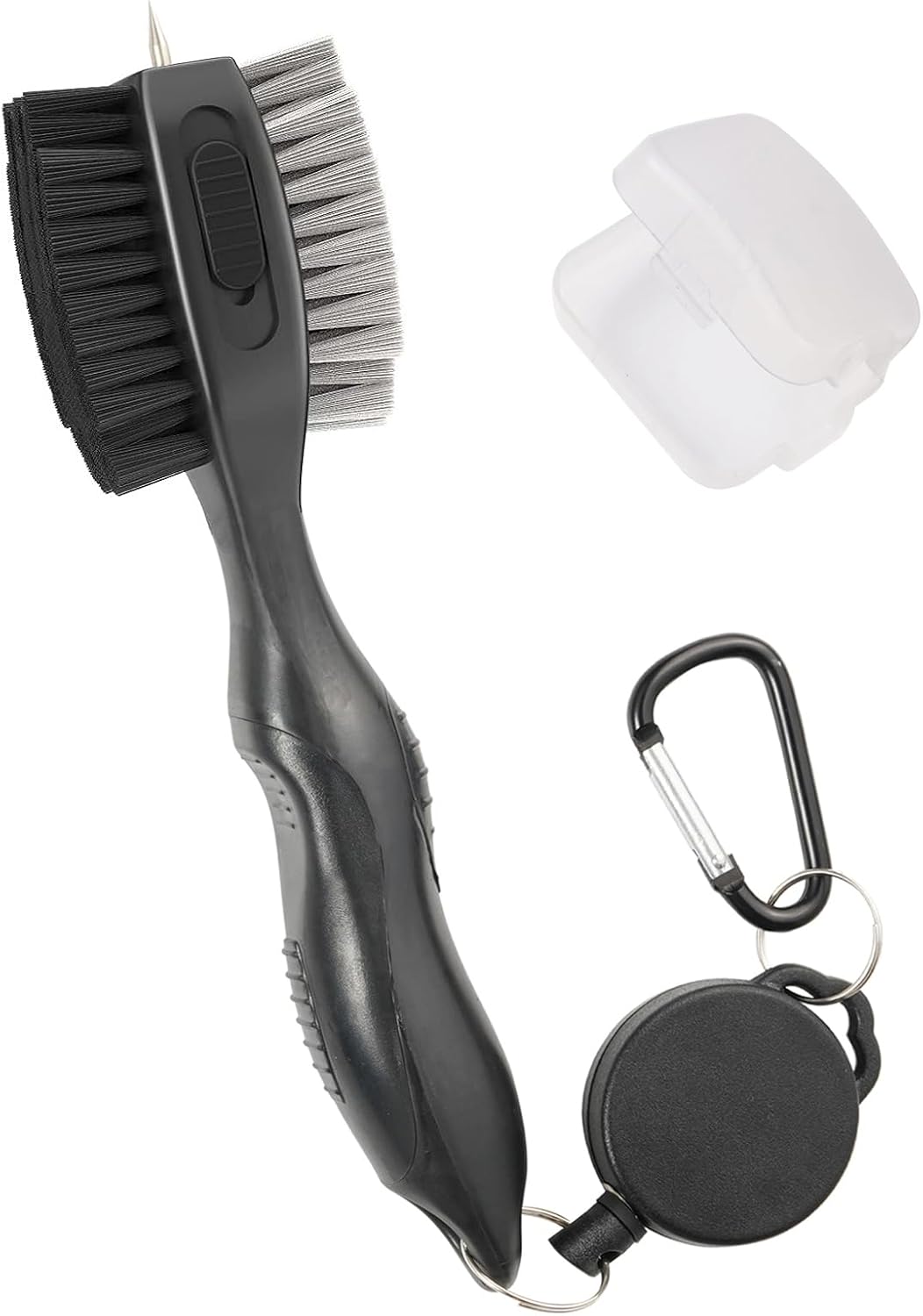 Lesunsul Golf Club Brushes Review | Golf Accessories Lesunsul Golf Club Brushes, Golf Cleaning Tool, with Retractable Cleaning Nails, Nylon and Wire Bristles Oversize Double Brush Head with 2ft Retractable Zip-line Metal Buckle