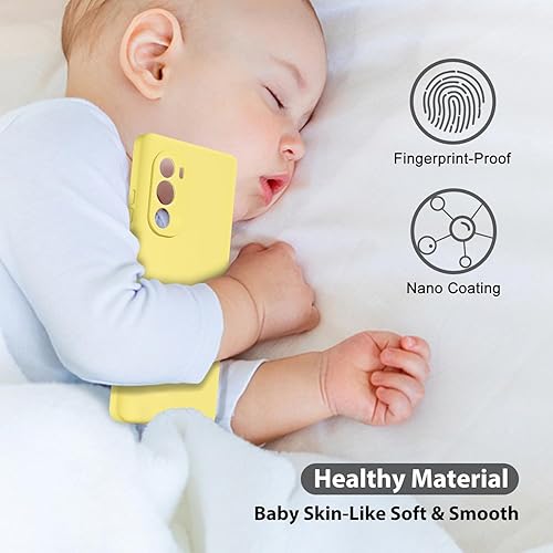 Miniatura 5 de oakxco Funda para teléfono Moto Edge Plus 2022Edge Plus 5G UW 2022 de silicona líquida, bonita funda delgada de goma suave TPU lisa para mujeres y