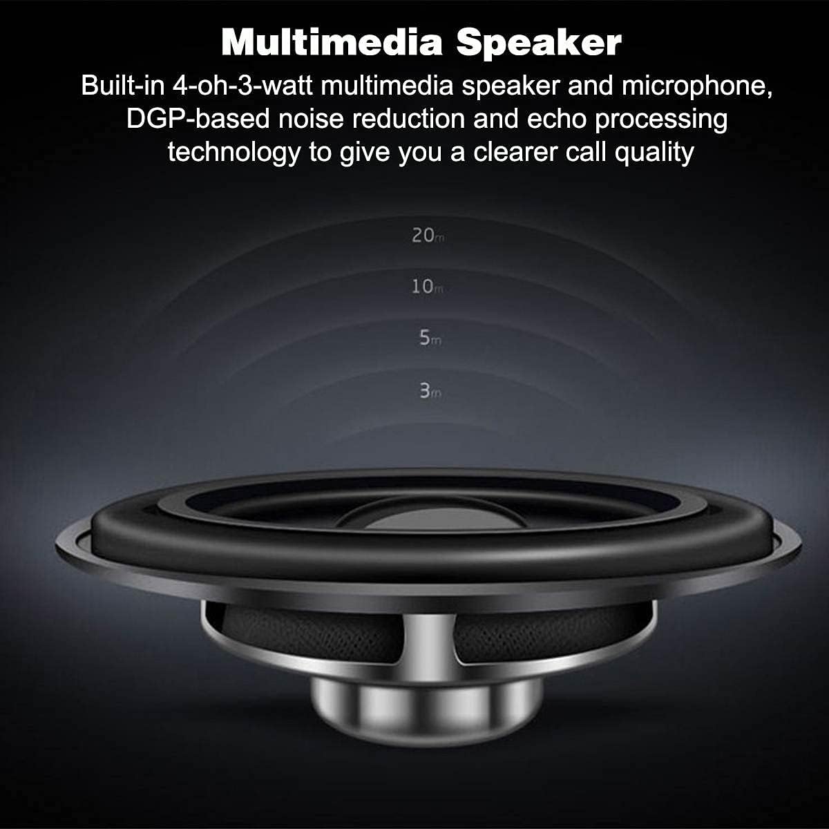 Illustration of connecting two phones simultaneously to the Riloer Bluetooth Speakerphone