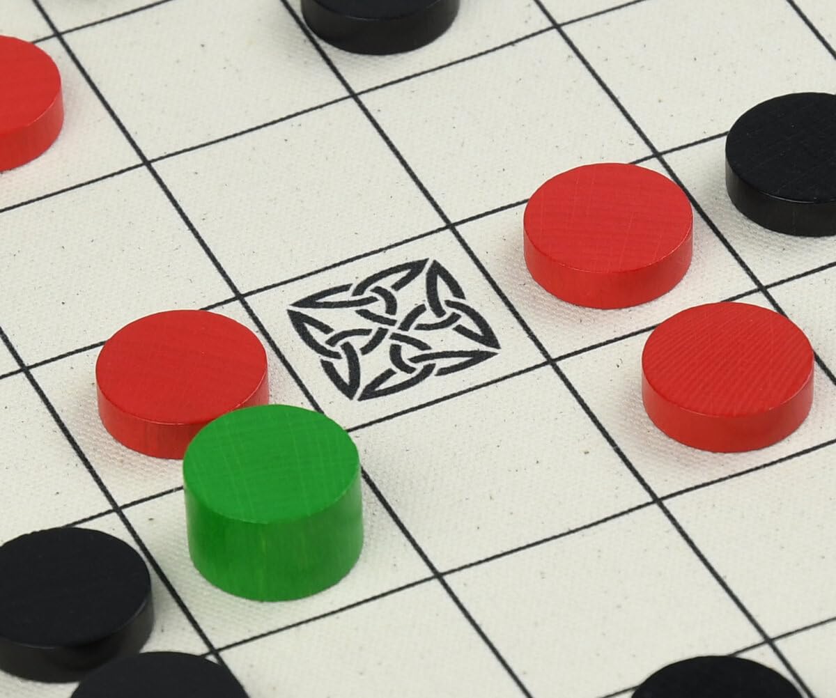 Masters Traditional Games Irish Brandubh (Cloth Board Game in Box)