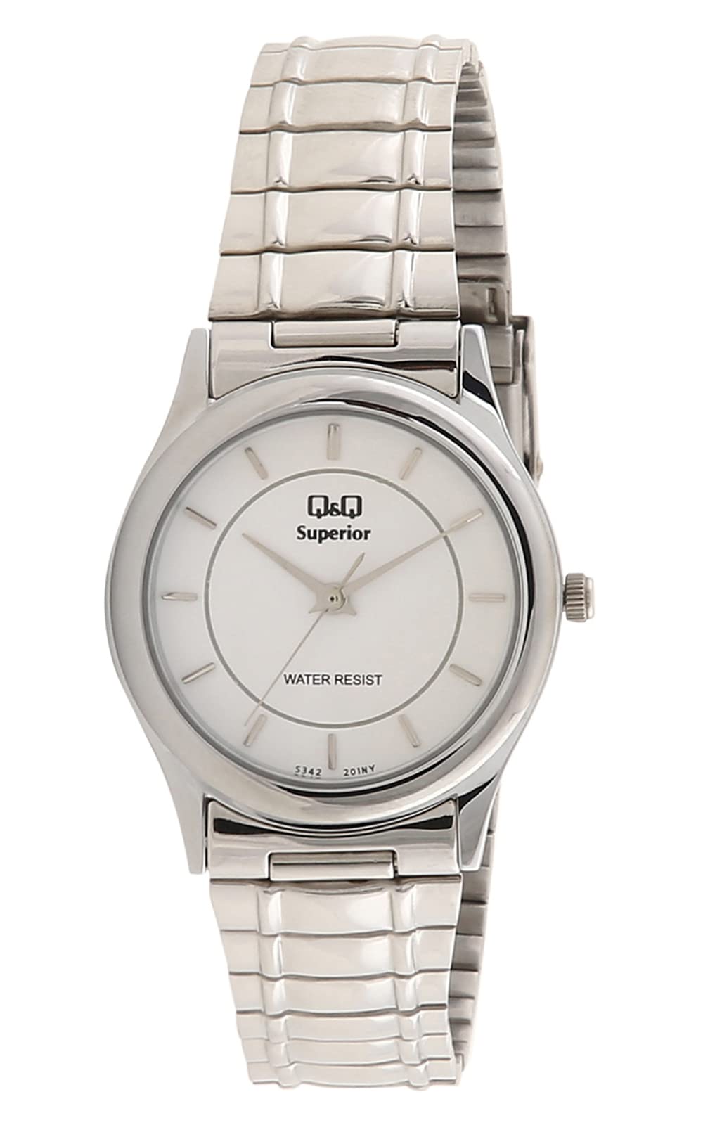 Q&Q Analog White Dial Men's Watch-S342-201NY