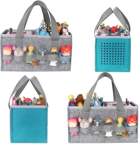 Miniatura 3 de Vakdon Estuche de transporte portátil para el juego de iniciación Toniebox, auriculares y estación de carga, puede contener personajes de figuras de