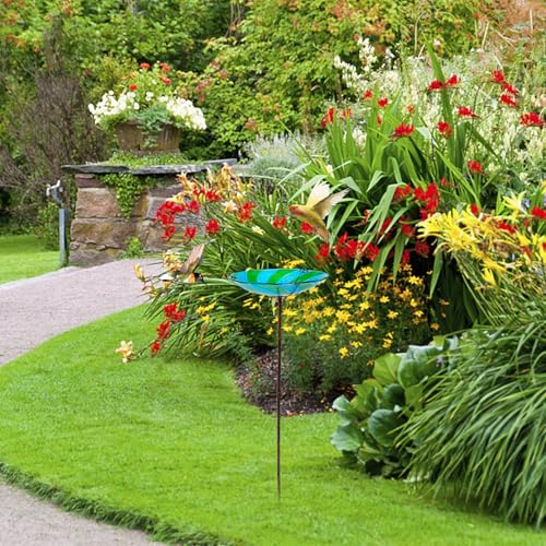 Mangeoire à oiseaux décorative et résistante en fer pour extérieur - 5
