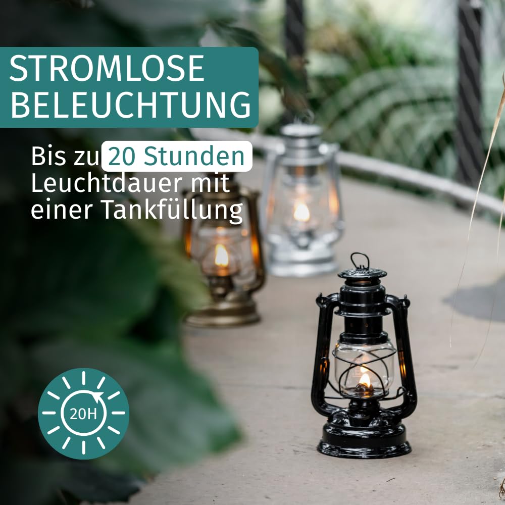 Feuerhand Sturmlaterne Baby Special 276 Rose - Für Garten, Camping & Balkon - traditionelle Petroleumlampe - Mit 20 Stunden Leuchtdauer - Made in Germany