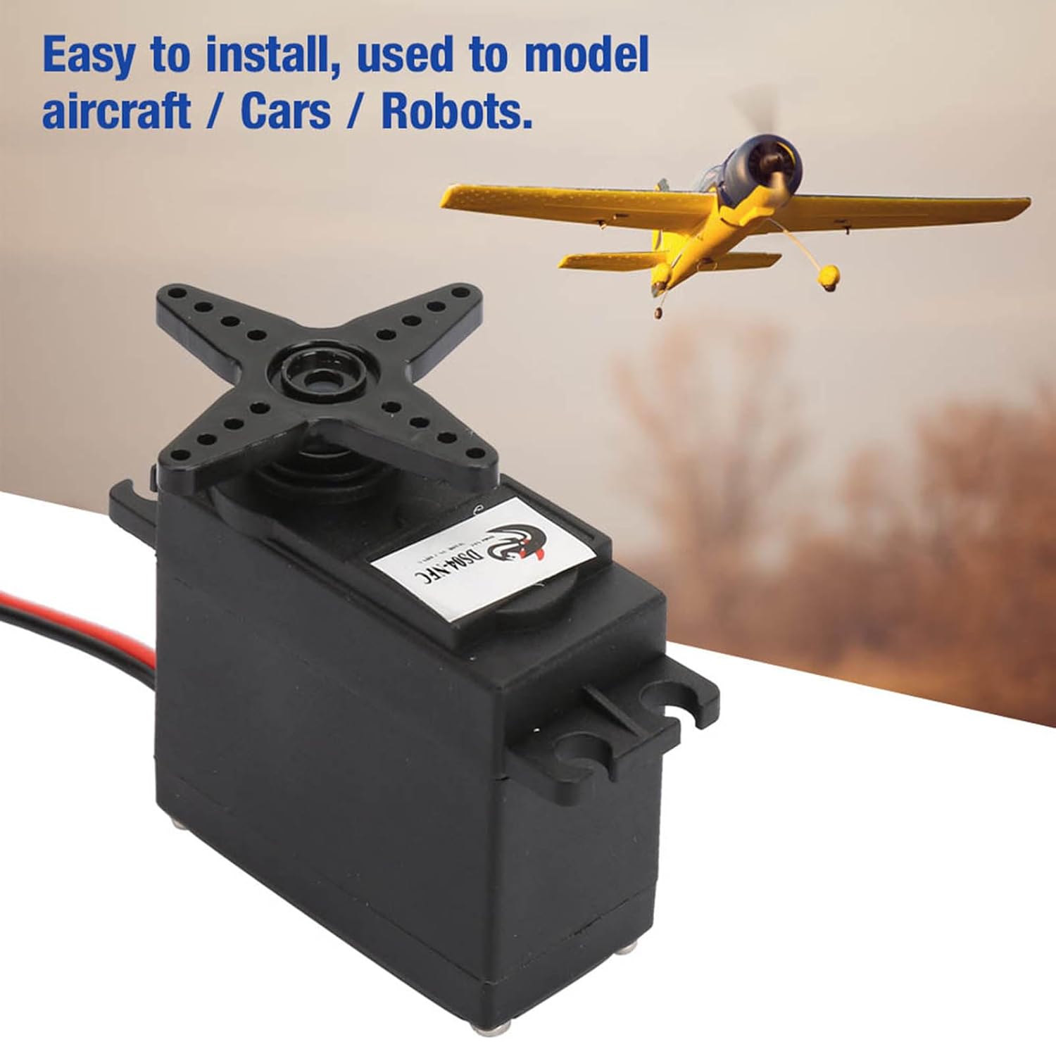 Garosa 5.5kg High Torque 360° Continuous Rotation Servo Motor Lightweight DC Geared with Rocker Arm for Smart Car RC Robots DIY Electronics and Automation Projects
