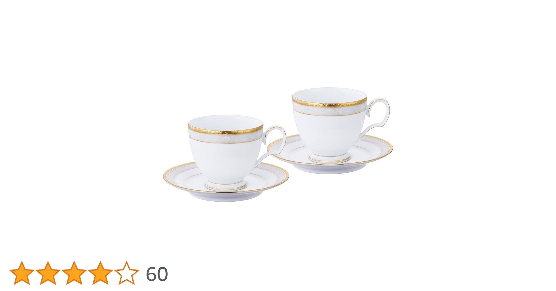 Noritake - ノリタケ　4504 カップ＆ソーサー　2セット　美品 Amazon.co.jp: Noritake ノリタケ カップ & ソーサー ( ペア