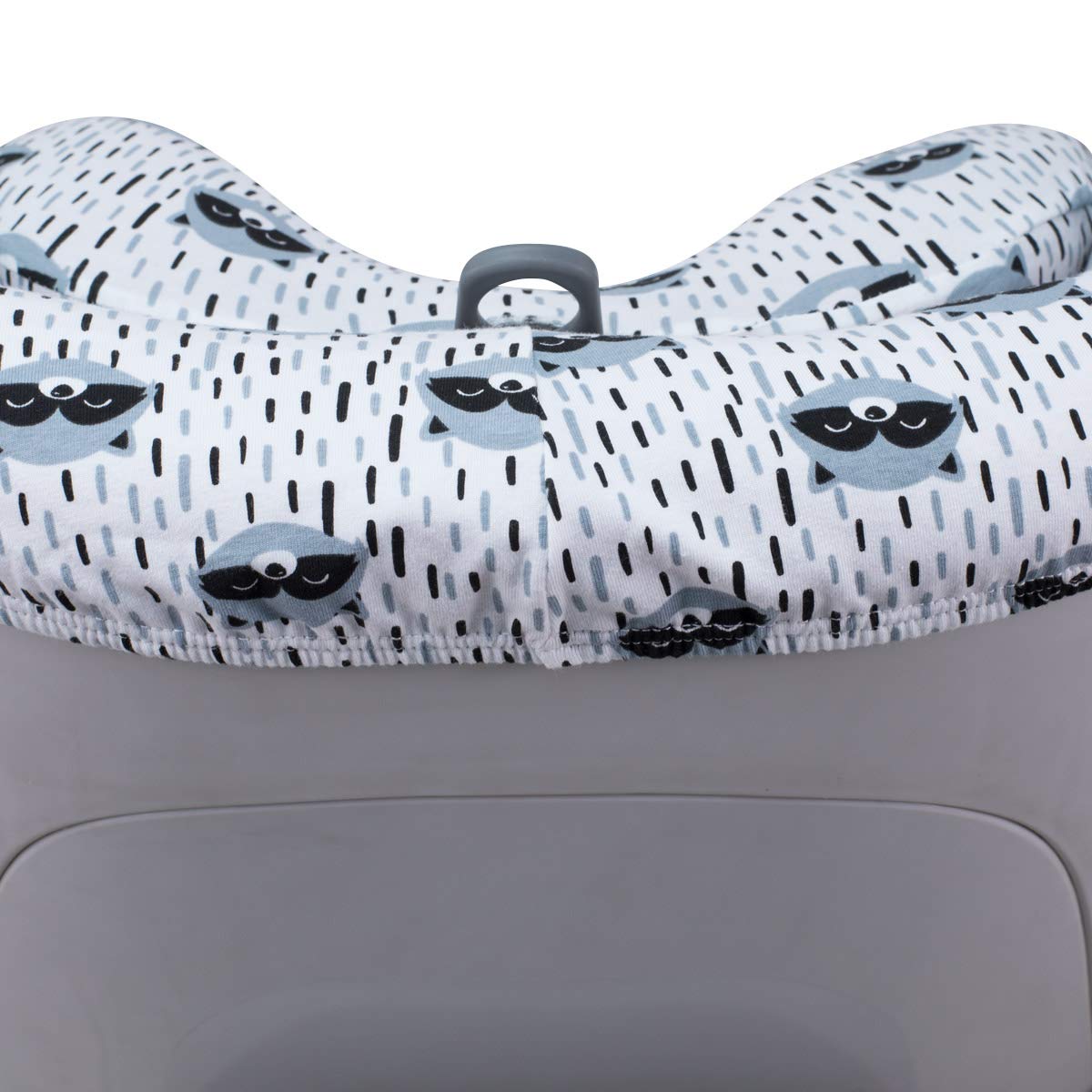 JYOKO Kids Funda para Silla De Coche Compatible con Avionaut Sky Y Be Cool Nado O3 | Algodón Orgánico Transpirable | Confort Suave para Viajar (Raccoon)