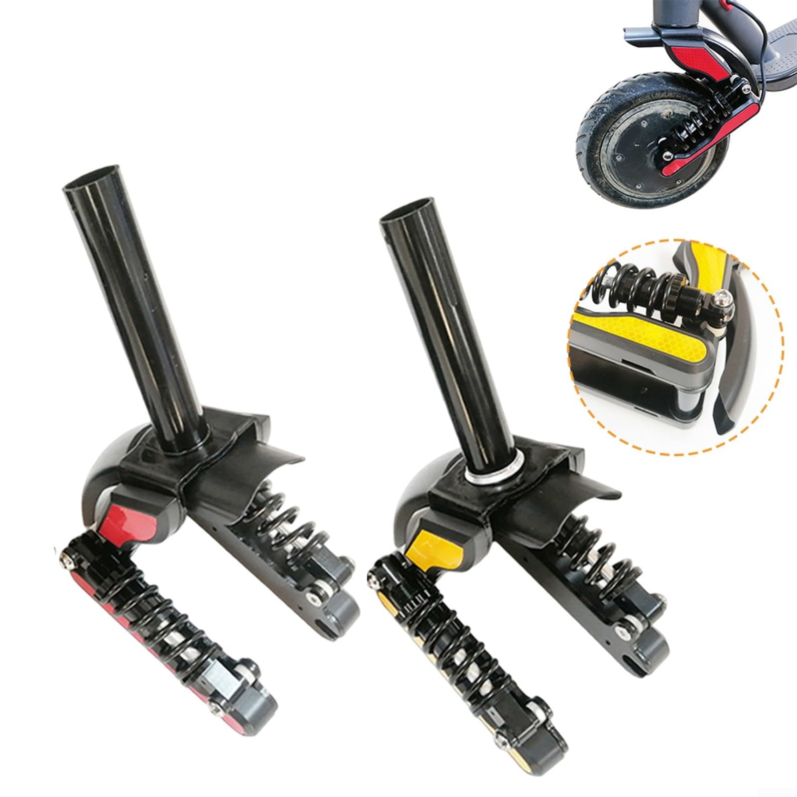 Fourche de suspension de ressort de tube avant de scooter électrique pour Xiaomi pour M365 Pro 1S (rouge)