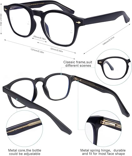 Miniatura 2 de OKH Gafas de lectura fotocromáticas progresivas multifocal, gafas de sol de transición, bloqueo de luz azul, lectores de computadora