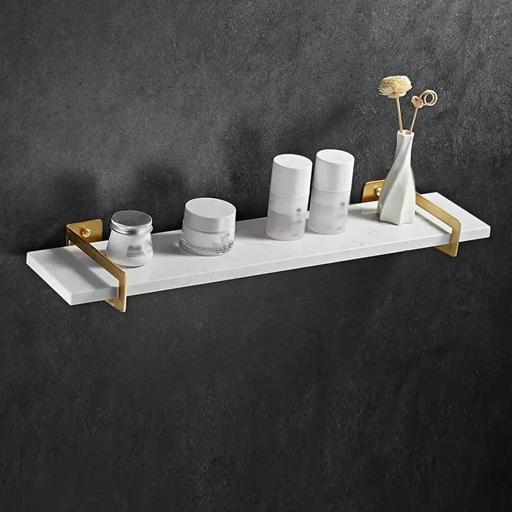 Shower Shelf Racks Nordic Brass Shower Caddy Bathroom Shelf Multifunctional Bathroom Shelves with Towel Bar Wall Mounted Shower
