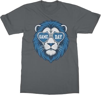 Vintage Lion Sunglasses Funny Game Day Fans Unisex T-Shirt
