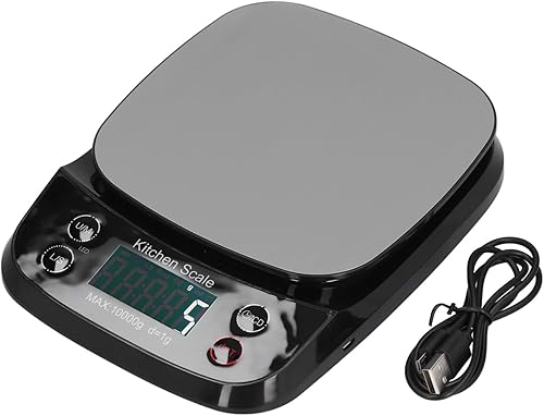 Miniatura 7 de BestAlice Báscula digital de cocina, báscula de alimentos multifunción de alta precisión, báscula digital eléctrica recargable por USB, para el