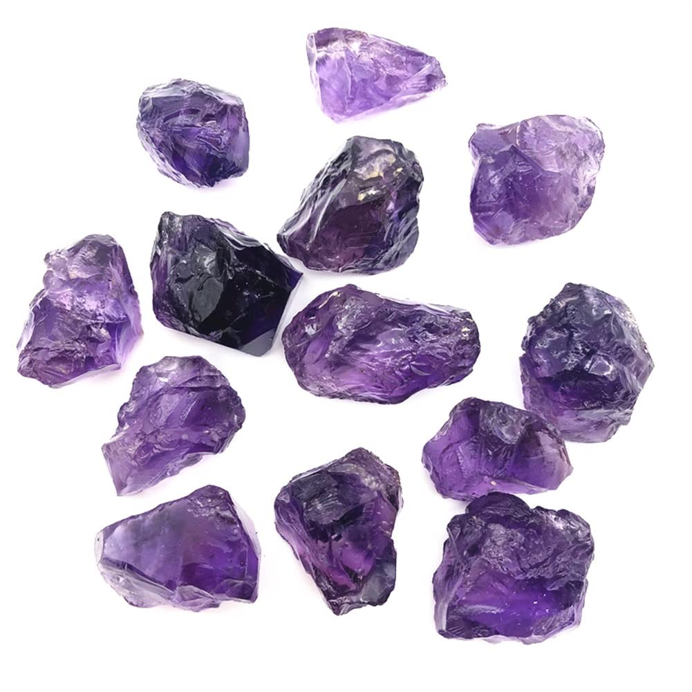 1 Confezione di Cristallo di Quarzo Ametista Grezzo Naturale, Roccia Grezza, Bellissima Pietra di Cristallo Naturale Collezioni di casa (Size : 20-30g)