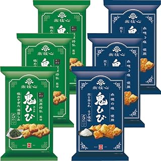 【2種類】鬼ひび 海苔しお味/うす塩味 (各3袋) 食べ比べ まとめ買い 本格あられ 米 技 心 こわれ入り 米菓 スナック おせんべい お菓子 お茶請け おつまみ 年末 年始 カラオケ ドライブ キャンプ 音楽 映画鑑賞 旅行