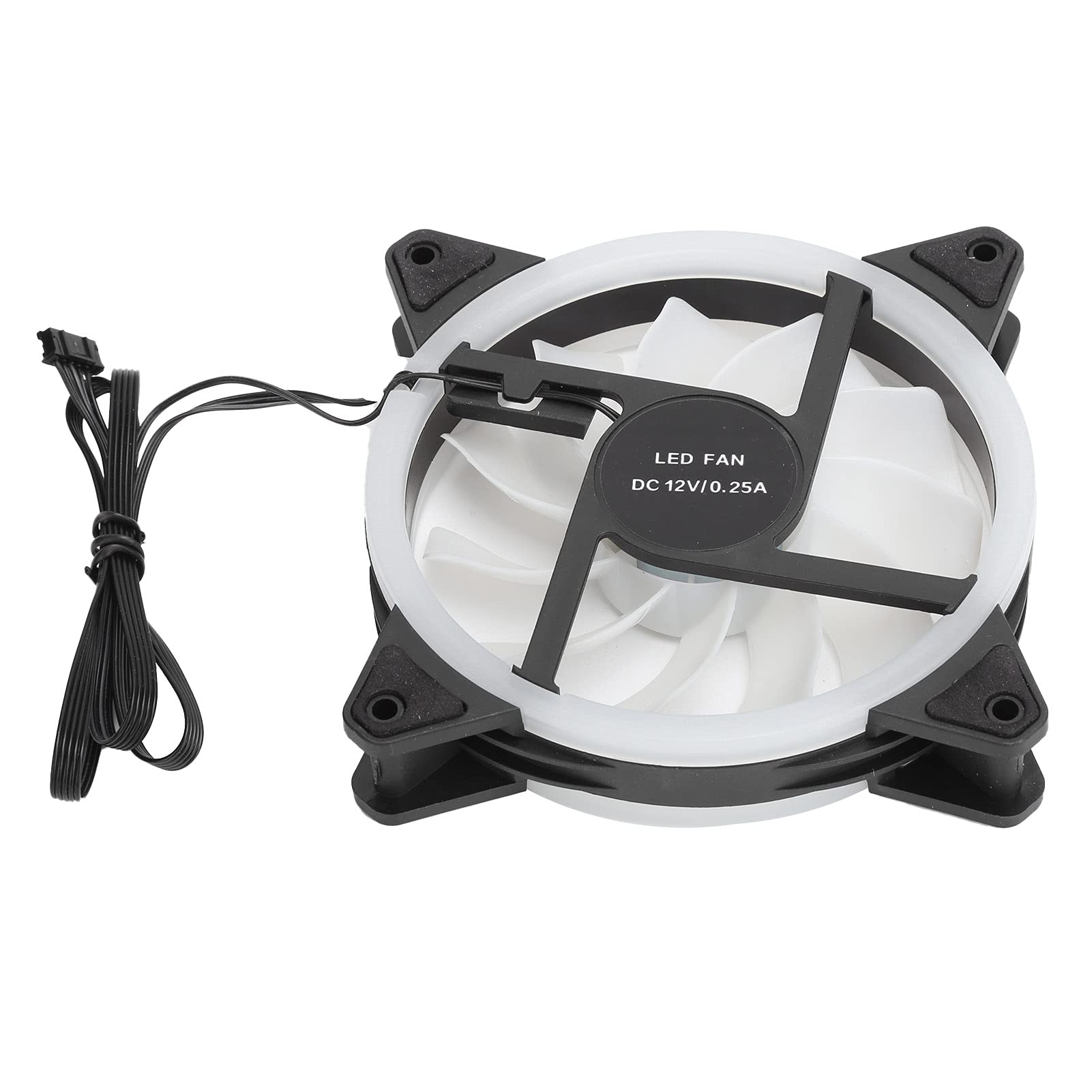 POENVFPO Freve di Raffreddamento del Computer RGB 120 Mm con Cuscinetto Idraulico, Telecomando a Filo, 3 PC per Dissipazione di Calore Silenziosa nel Gioco dei PC