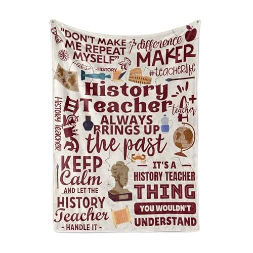 Huglanket Teacher Appreciation Gifts for Women Men, Flannel Blanket Throws