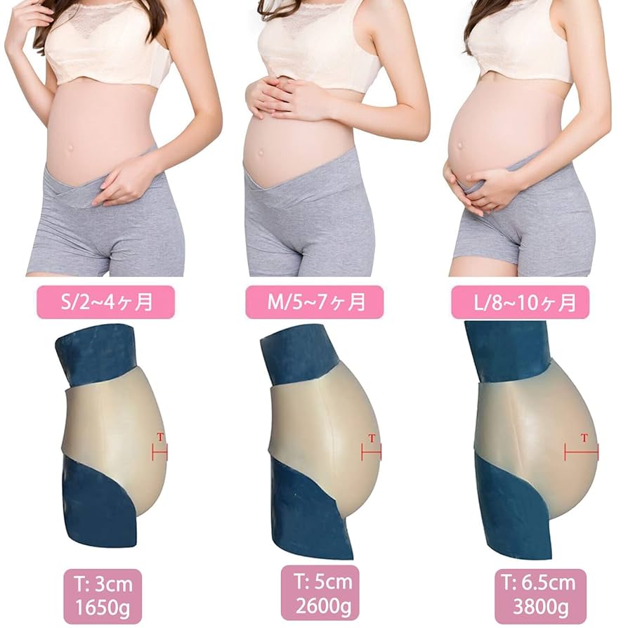Amazon.co.jp: シリコン 妊婦 腹 シリコンベリー 偽腹 妊婦 女装