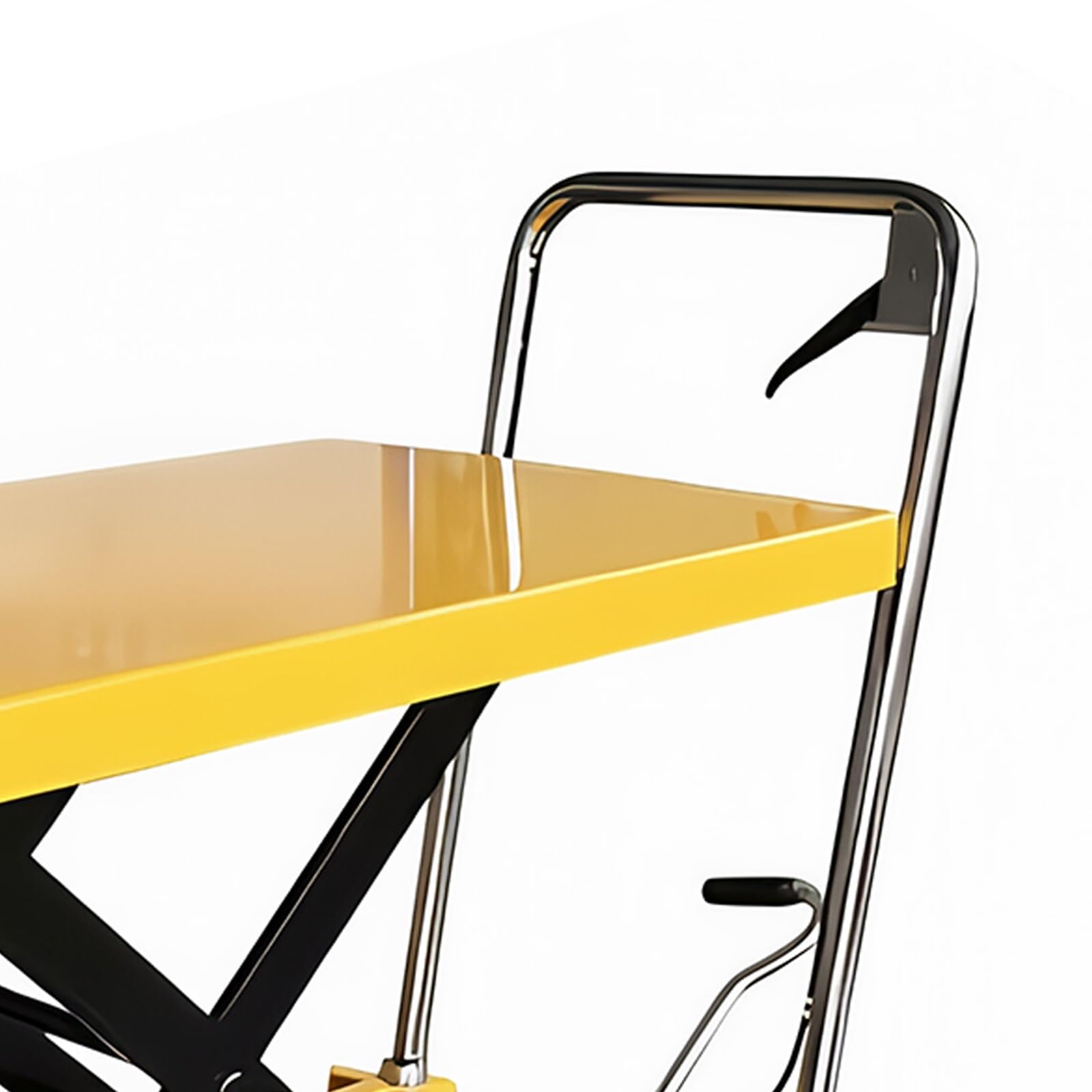 Transpallet a Spinta con Pompa a Mano Carrello con Piattaforma di Sollevamento Idraulico, capacità 150 kg, Altezza 72 cm, for la movimentazione dei Materiali Transpallet