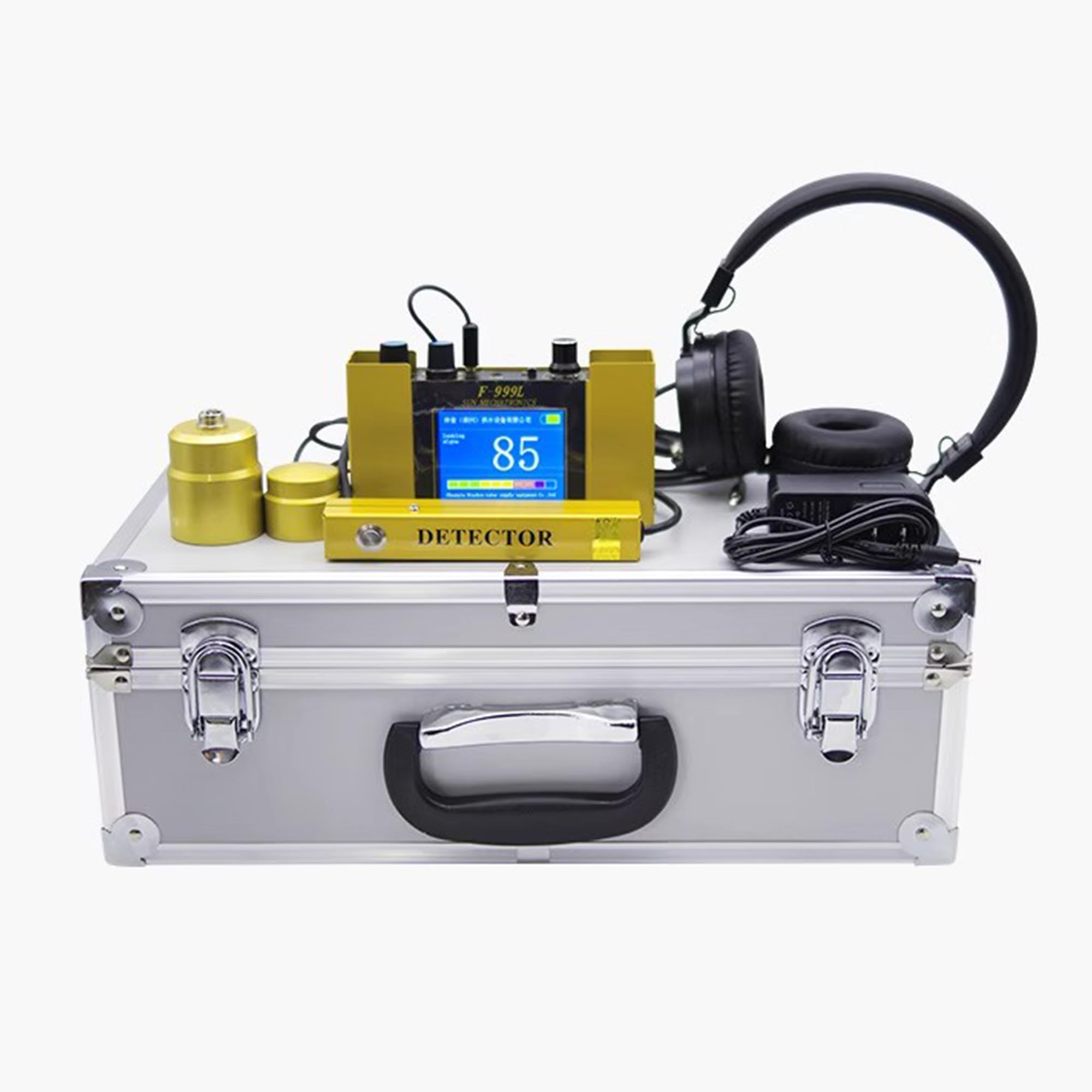 Detector De Fuga De Agua Subterráneo Ajustable con Pantalla Digital: Sensor De Fuga De Tubería Profesional para Tuberías De Agua Interior/Exterior, Calefacción De Piso Y Fugas De Piscina