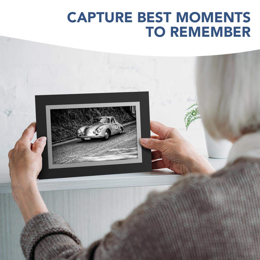 Cartes De Vœux Noires (insert) BW – Carte De Vœux Vierge