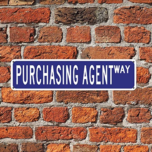 Panneau de rue en étain pour agent d'achat facile à installer