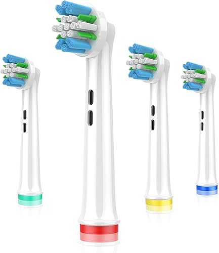 Cabezales de repuesto para cepillos de dientes eléctricos Braun Oral-B 4 unidades para cepillo de dientes de acción de hilo dental de repuesto