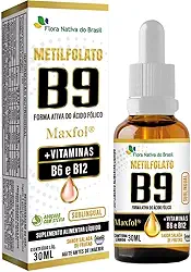 Metilfolato Maxfol (Vitaminas B9,B6,B12) 30ml - Flora Nativa (30ml, Frutas)