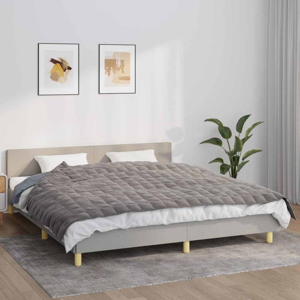 Coperta Ponderata Grigia 155x220 cm 7 kg Tessuto,Biancheria,Lenzuola e Coperte,Coperte-350776