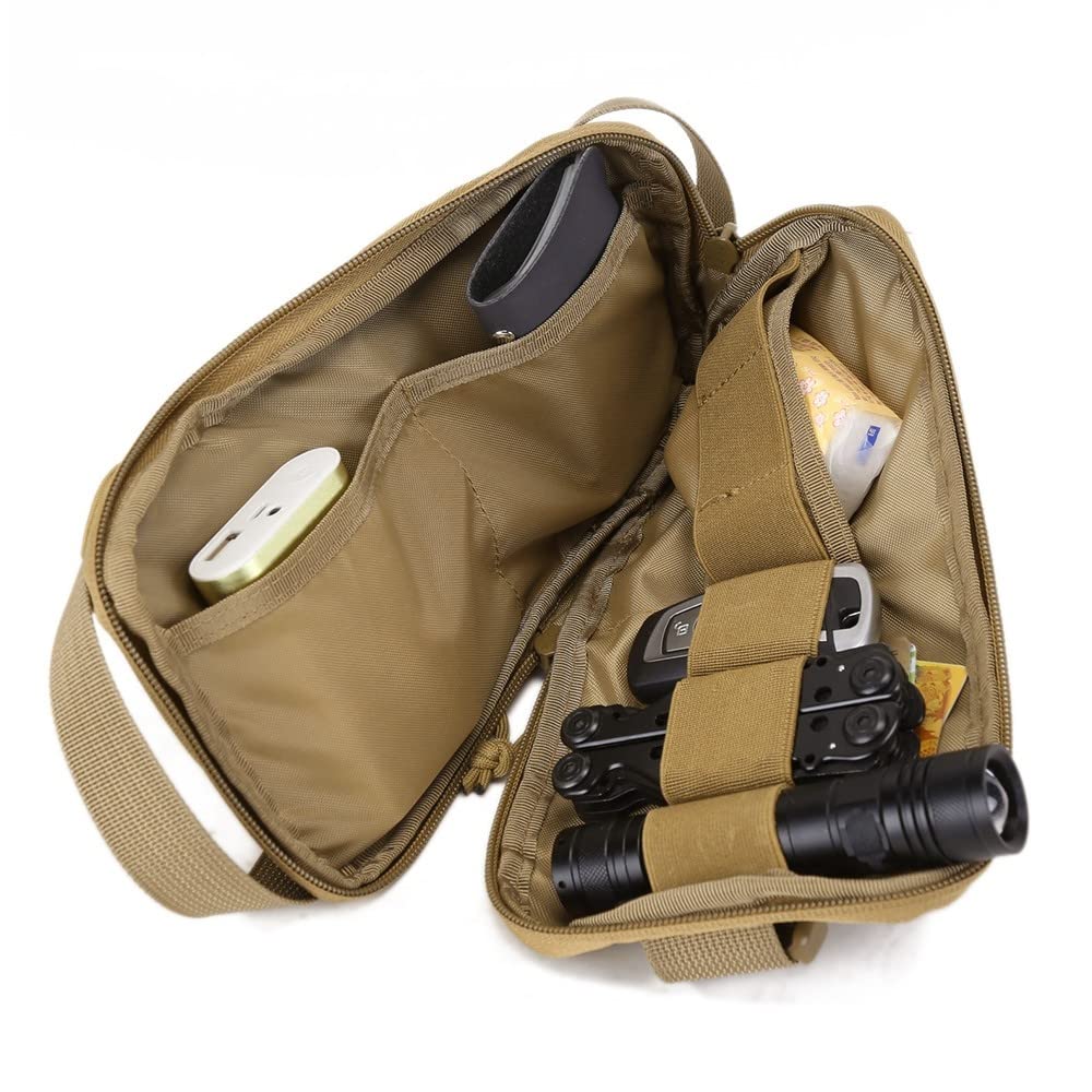 Fanny Pack, Waterproof One Strap Shoulder Backpack Portable Hiking Bag for Men Women Walking Biking Travel Cycling - Image 3
