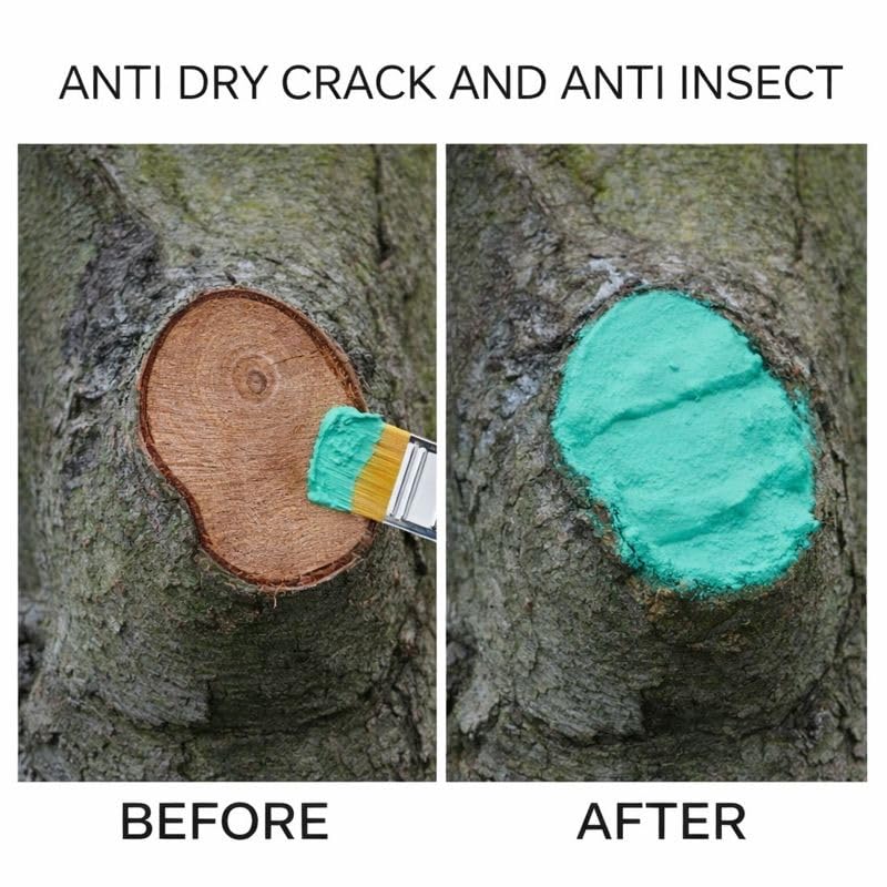 Image of Pruning Sealer Paste for Trees & Plants | Grafting & Wound Healing Cut Paste | Bonsai, Fruit Tree, Rose, Adenium | Tree Cut Sealant After Pruning | Pack of 250Gm-Aqua Color